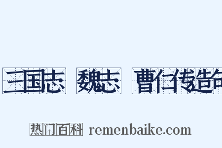 三国志·魏志·曹仁传造句是什么意思的图片
